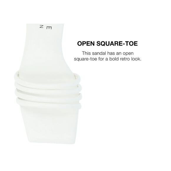 Journee Collection Women's Lyddea Multi Strap Sandals White Size 8 - Picture 2 of 4